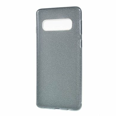Силіконовий (TPU) чохол UniCase Glitter Cover для Samsung Galaxy S10 (G973) - Black