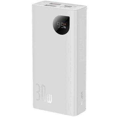 Зовнішній акумулятор Baseus Digital Display 30W (10000mAh) PPAD040 - White