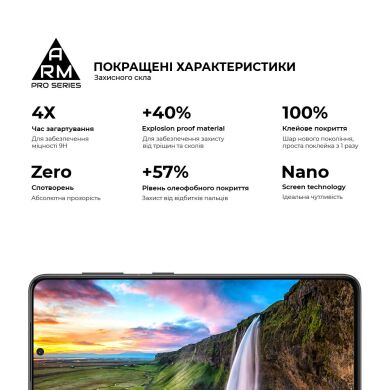 Защитное стекло ArmorStandart Pro 5D для Samsung Galaxy S21 (G991) - Black