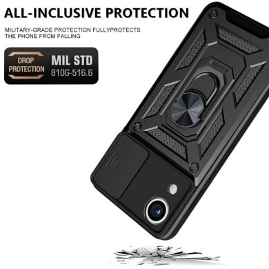 Защитный чехол Deexe Armor Shield для Samsung Galaxy A03 Core (A032) - Black