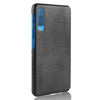 Защитный чехол Deexe Croco Style для Samsung Galaxy A7 2018 (A750) - Black