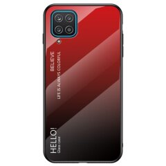 Захисний чохол Deexe Gradient Color для Samsung Galaxy A12 (A125) / A12 Nacho (A127) - Black / Red