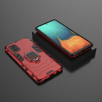 Захисний чохол Deexe Hybrid Case для Samsung Galaxy A71 (A715) - Red