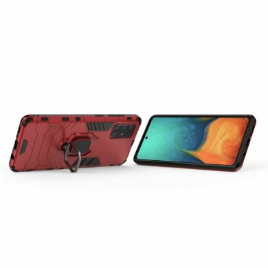 Захисний чохол Deexe Hybrid Case для Samsung Galaxy A71 (A715) - Red