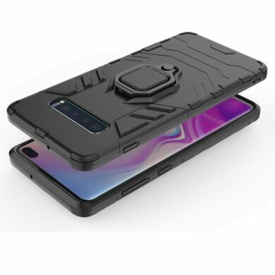 Защитный чехол Deexe Hybrid Case для Samsung Galaxy S10 Plus (G975) - Black