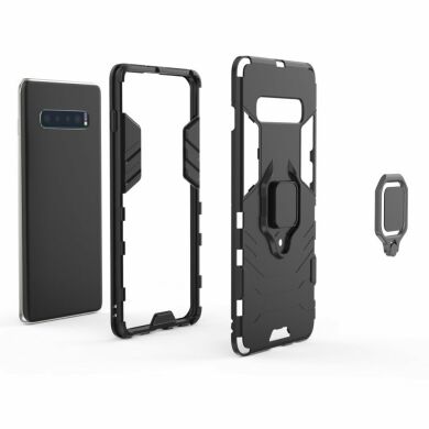 Защитный чехол Deexe Hybrid Case для Samsung Galaxy S10 Plus (G975) - Black