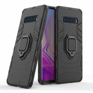 Защитный чехол Deexe Hybrid Case для Samsung Galaxy S10 Plus (G975) - Black