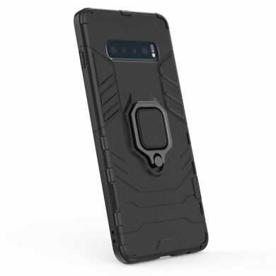 Защитный чехол Deexe Hybrid Case для Samsung Galaxy S10 Plus (G975) - Black