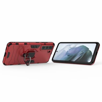 Захисний чохол Deexe Hybrid Case для Samsung Galaxy S21 FE (G990) - Red