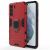 Захисний чохол Deexe Hybrid Case для Samsung Galaxy S21 FE (G990) - Red