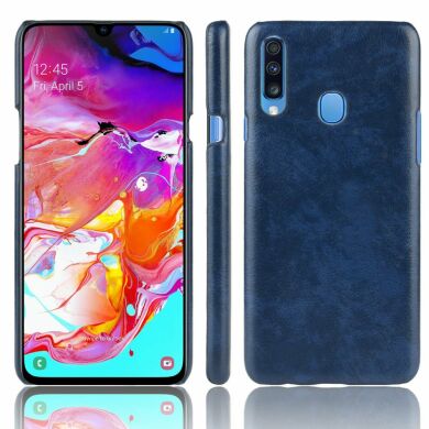 Захисний чохол Deexe Leather Back Cover для Samsung Galaxy A20s (A207) - Blue