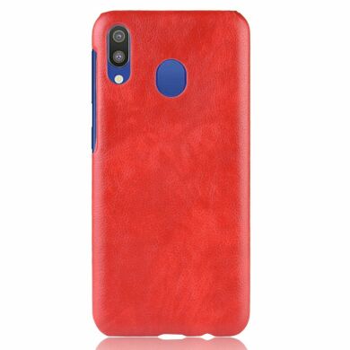Защитный чехол Deexe Leather Back Cover для Samsung Galaxy M20 (M205) - Red