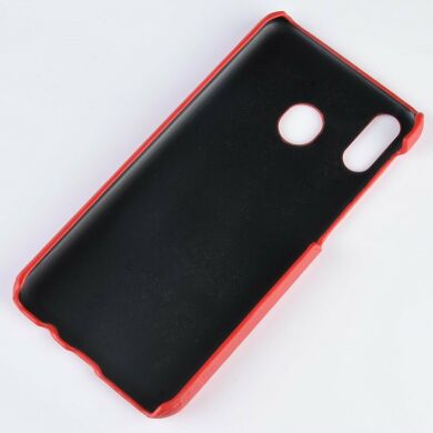 Защитный чехол Deexe Leather Back Cover для Samsung Galaxy M20 (M205) - Red