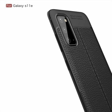 Защитный чехол Deexe Leather Cover для Samsung Galaxy S20 (G980) - Black