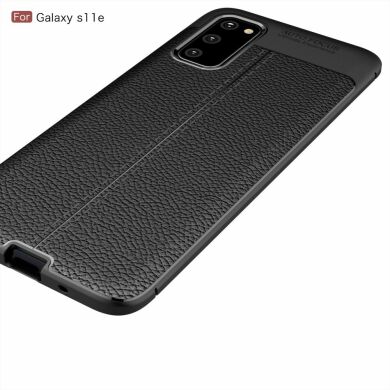 Захисний чохол Deexe Leather Cover для Samsung Galaxy S20 (G980) - Black