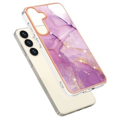 Захисний чохол Deexe Marble Style для Samsung Galaxy S24 Plus - Light Purple