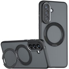 Захисний чохол Deexe Matte Skin Kickstand with MagSafe для Samsung Galaxy S25 FE (S731) - Black