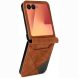 Защитный чехол Deexe Rhombus Card для Samsung Galaxy Flip 8 - Brown. Фото 2 из 6