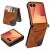 Защитный чехол Deexe Rhombus Card для Samsung Galaxy Flip 8 - Brown