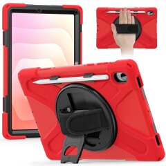 Защитный чехол Deexe Rotation Hybrid для Samsung Galaxy Tab S11 (X730/X736) - Red