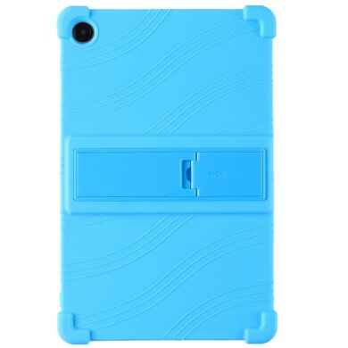 Защитный чехол Deexe Silicone Kickstand для Samsung Galaxy Tab A11 Plus (X230/236) - Baby Blue