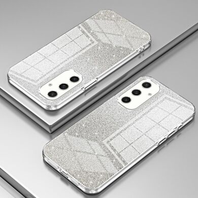 Защитный чехол Deexe Sparkles Cover для Samsung Galaxy S25 (S931) - Transparent