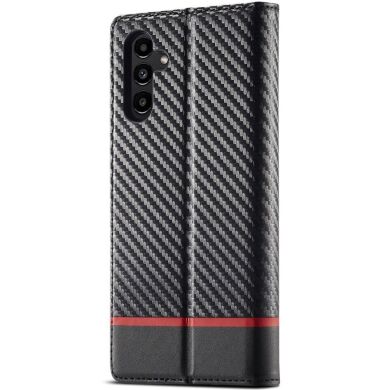 Защитный чехол LC.IMEEKE Carbon Fiber для Samsung Galaxy S24 FE (S721) - Horizontal Stripe