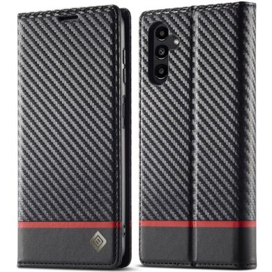 Защитный чехол LC.IMEEKE Carbon Fiber для Samsung Galaxy S24 FE (S721) - Horizontal Stripe