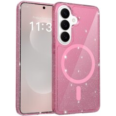 Захисний чохол Reframe Sparkle MagSafe для Samsung Galaxy S26 - Transparent Pink