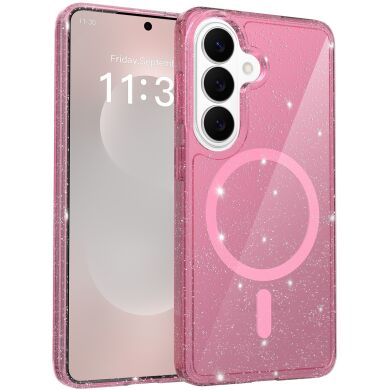 Захисний чохол Reframe Sparkle MagSafe для Samsung Galaxy S26 - Transparent Pink