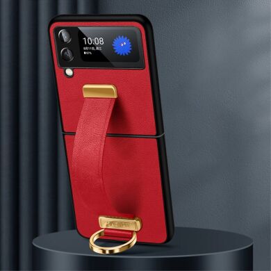 Защитный чехол SULADA Fashion Series для Samsung Galaxy Flip 3 - Red