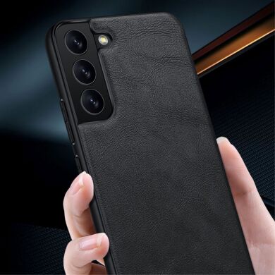 Защитный чехол SULADA Leather Case для Samsung Galaxy S22 Ultra - Black