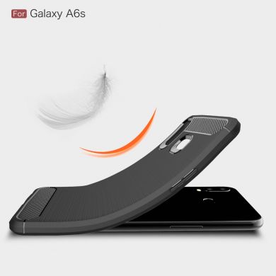 Захисний чохол UniCase Carbon для Samsung Galaxy A6s - Grey