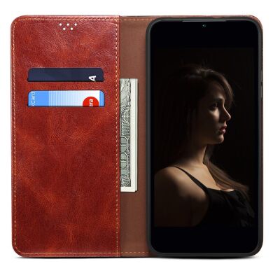Защитный чехол UniCase Leather Wallet для Samsung Galaxy A34 (A346) - Brown