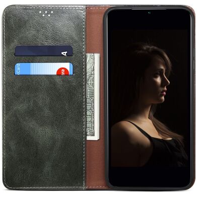 Защитный чехол UniCase Leather Wallet для Samsung Galaxy S25 FE (S731) - Green
