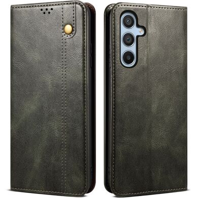 Защитный чехол UniCase Leather Wallet для Samsung Galaxy S25 FE (S731) - Green