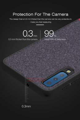 Захисний чохол UniCase Texture Style для Samsung Galaxy A7 2018 (A750), Dark Blue