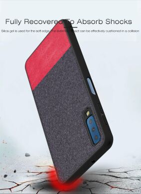 Захисний чохол UniCase Texture Style для Samsung Galaxy A7 2018 (A750), Dark Blue