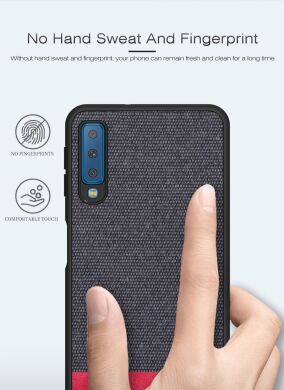 Захисний чохол UniCase Texture Style для Samsung Galaxy A7 2018 (A750), Dark Blue