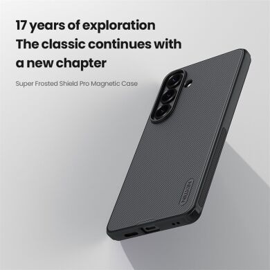 Захисний (PC+TPU) чохол NILLKIN Frosted Shield Pro Magnetic для Samsung Galaxy S26 FE - Black