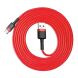 Кабель Baseus Cafule USB to Type-C (3A, 2m) CATKLF-C09 - Black / Red. Фото 5 из 18