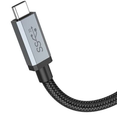 Кабель Hoco US06 Type-C to Type-C 100W (5A, 2m) - Black