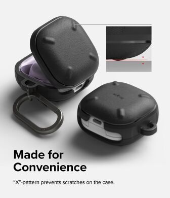 Защитный чехол Ringke Onyx (FH) для Samsung Galaxy Buds Live / Buds Pro / Buds 2 / Buds 2 Pro / Buds FE (8809818847706) - Black