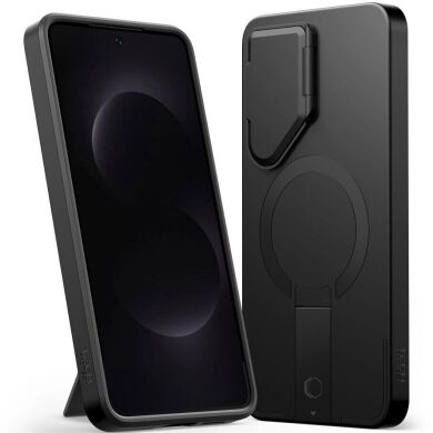 Захисний чохол Tech-Protect Kevlar Aura MagSafe для Samsung Galaxy S26 (S942) - Black / Orange