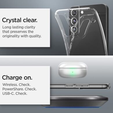 Защитный чехол Spigen (SGP) Liquid Crystal для Samsung Galaxy S22 Plus (S906) - Crystal Clear