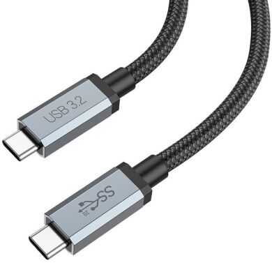 Кабель Hoco US06 Type-C to Type-C 100W (5A, 2m) - Black