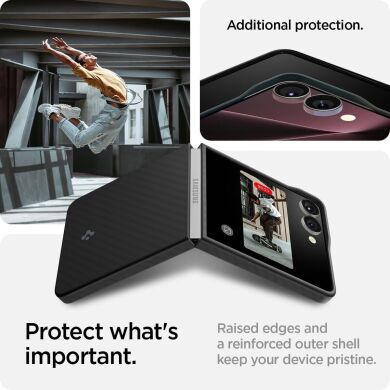 Защитный чехол Spigen (SGP) AirSkin Aramid для Samsung Galaxy Flip 7 (ACS09564) - Black