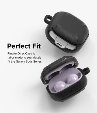 Защитный чехол Ringke Onyx (FH) для Samsung Galaxy Buds Live / Buds Pro / Buds 2 / Buds 2 Pro / Buds FE (8809818847706) - Black