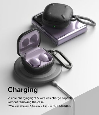 Защитный чехол Ringke Onyx (FH) для Samsung Galaxy Buds Live / Buds Pro / Buds 2 / Buds 2 Pro / Buds FE (8809818847706) - Black