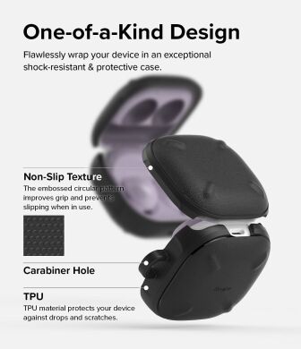 Защитный чехол Ringke Onyx (FH) для Samsung Galaxy Buds Live / Buds Pro / Buds 2 / Buds 2 Pro / Buds FE (8809818847706) - Black